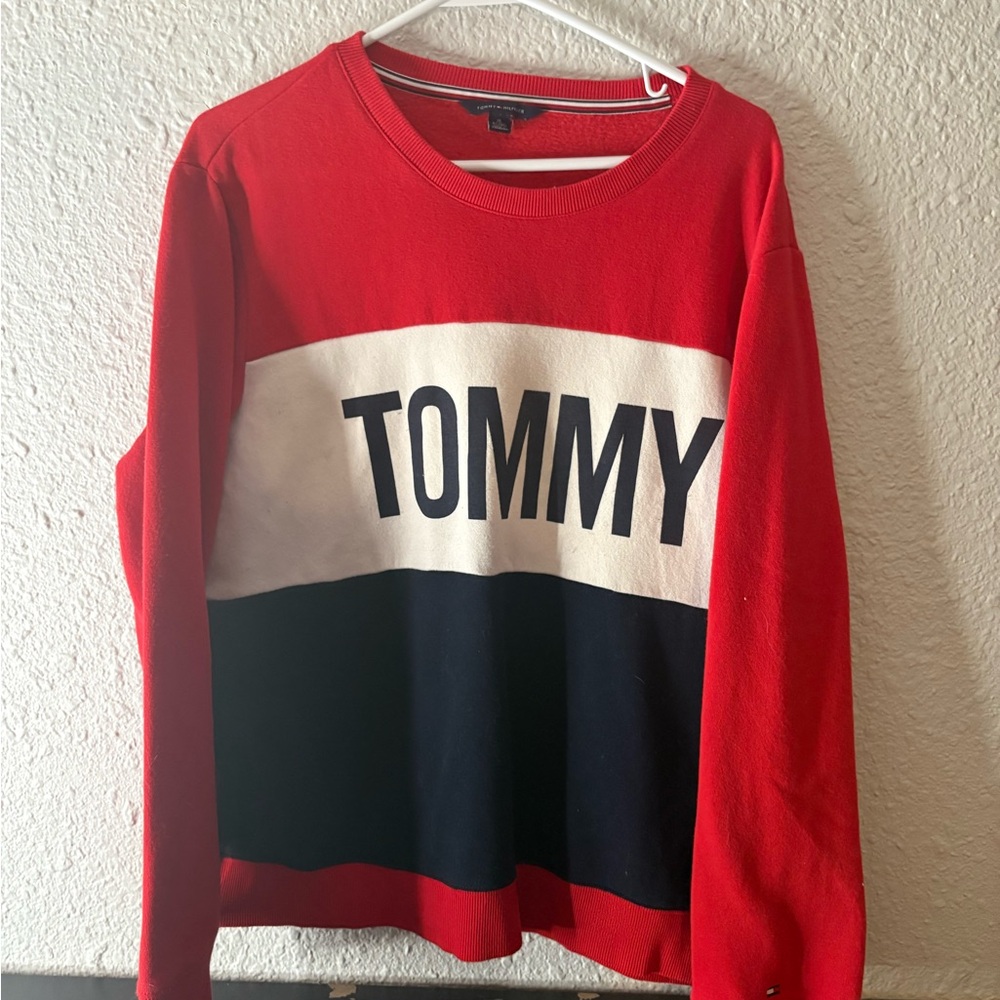 Tommy Hilfiger Vibrant Red Crewneck